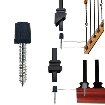 Adjustable Angle Connectors for 1/2" Square Balusters Installation with Screws Pack of 50