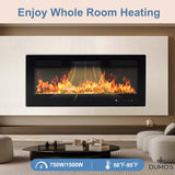 DUMOS 42" Freestanding Electric Fireplace