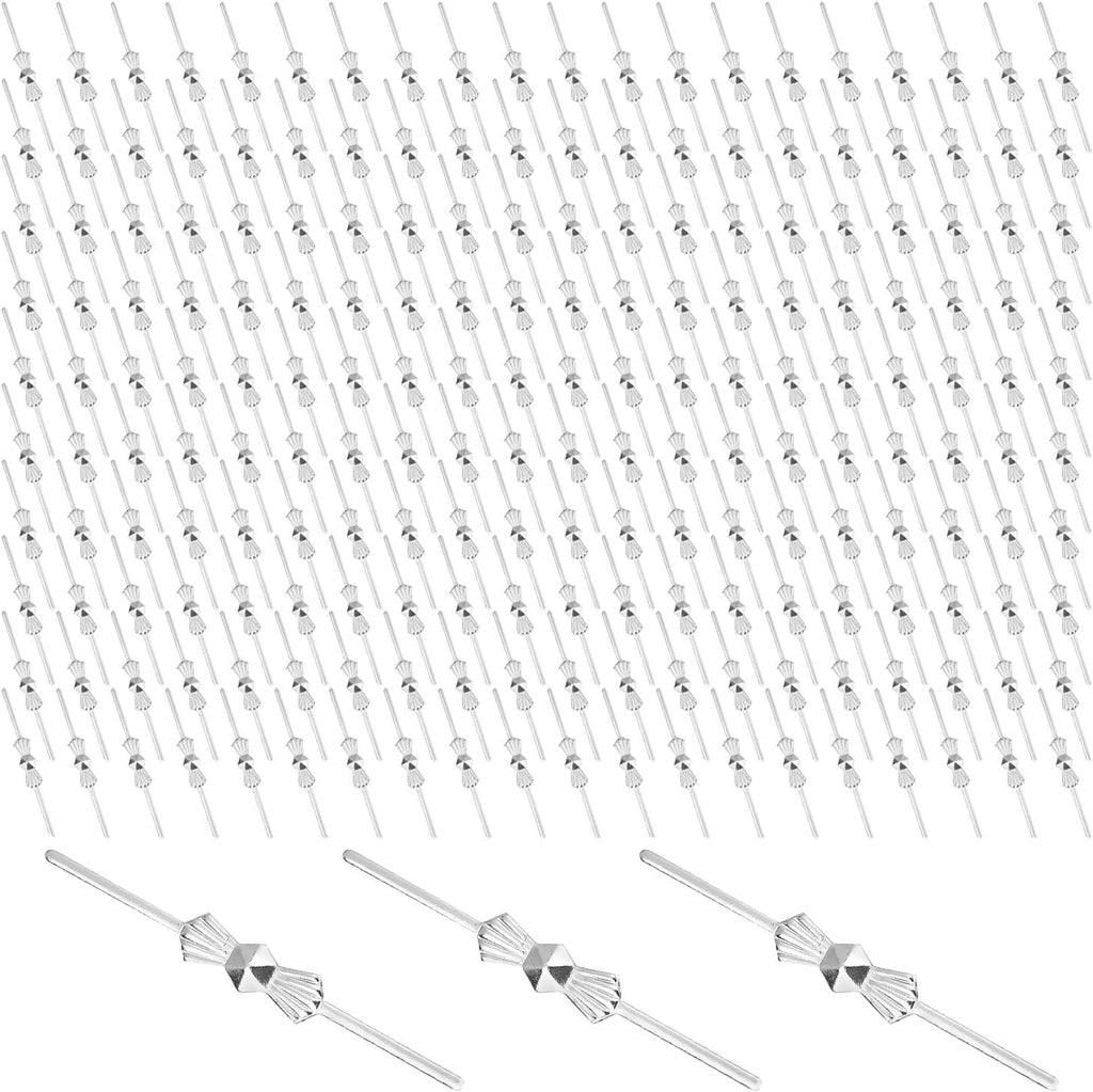Chandelier Bow Pin 40mm Chandelier Crystal Connectors Clips Pin Silver Butterfly Pendant Lamp Replacement Parts 200PCS