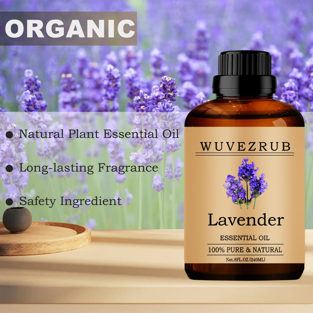 Lavender Essential Oil for Diffuser, Aromatherapy & DIY-240ml