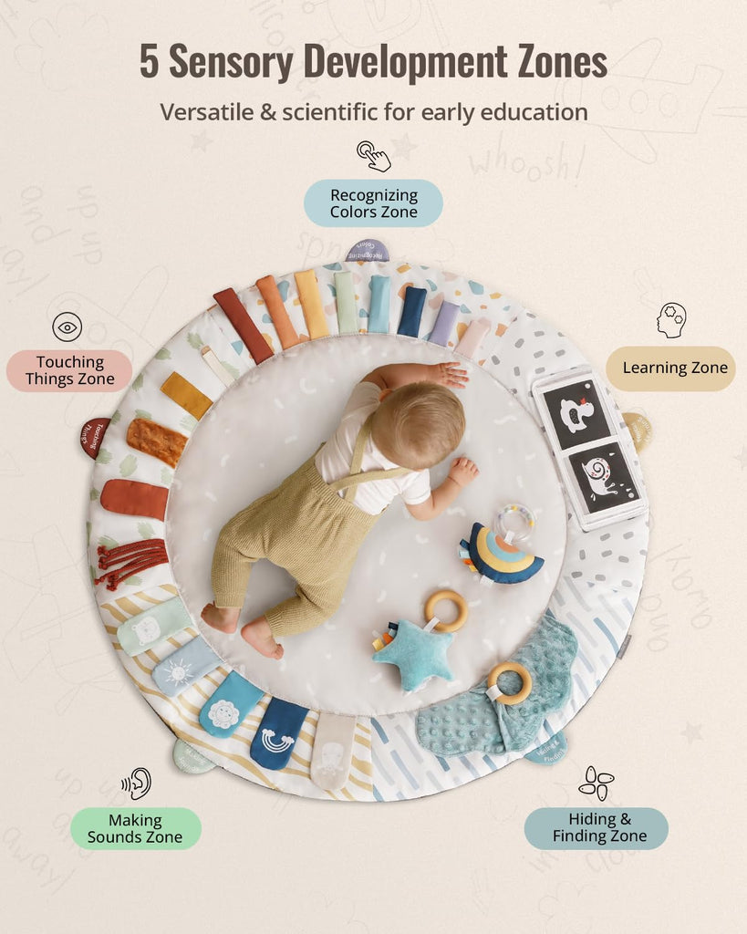 Play Gym, 5 Development Zones Activity Tummy Time Mat