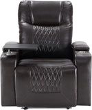 Flieks Power Motion Recliner with Ambient Lighting, USB Charge Port, 2 Convenient Cup Holders