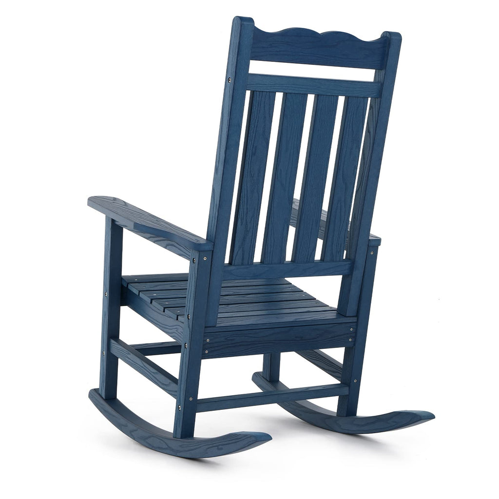 All-Weather Patio Rocking Chairs Set of 2, Outdoor Rocking Chair with 400 lbs Support, Porch Rocker, Rocking Chairs