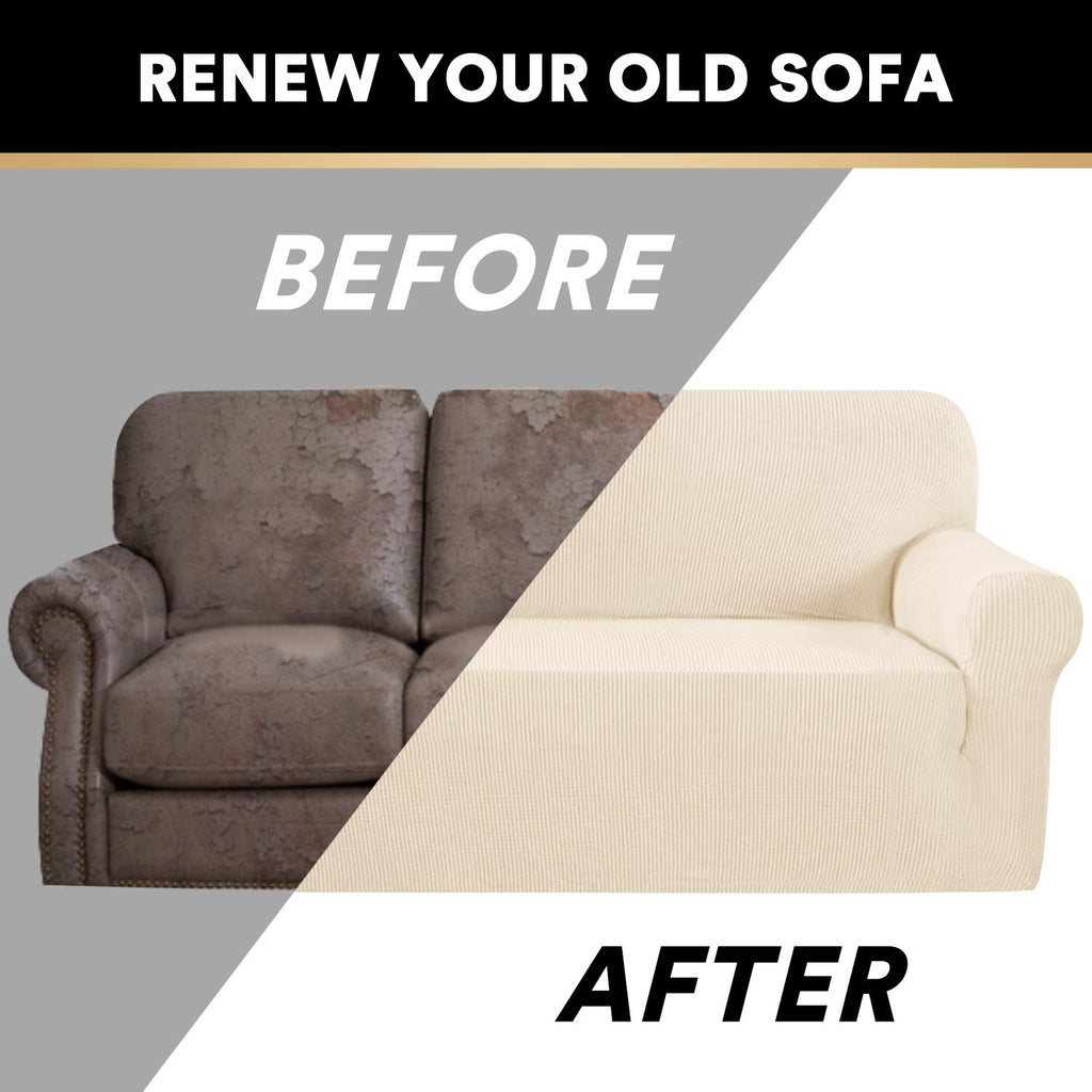 Stretch Chair Cover Chair Slipcovers with Arms 1-Piece Chair Sofa Slipcovers or Living Room Non Slip Armchair Cover