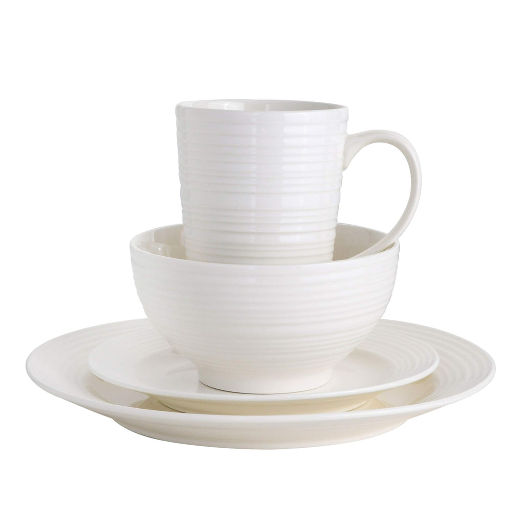 Amelia Court 16 Piece Dinnerware Set, White