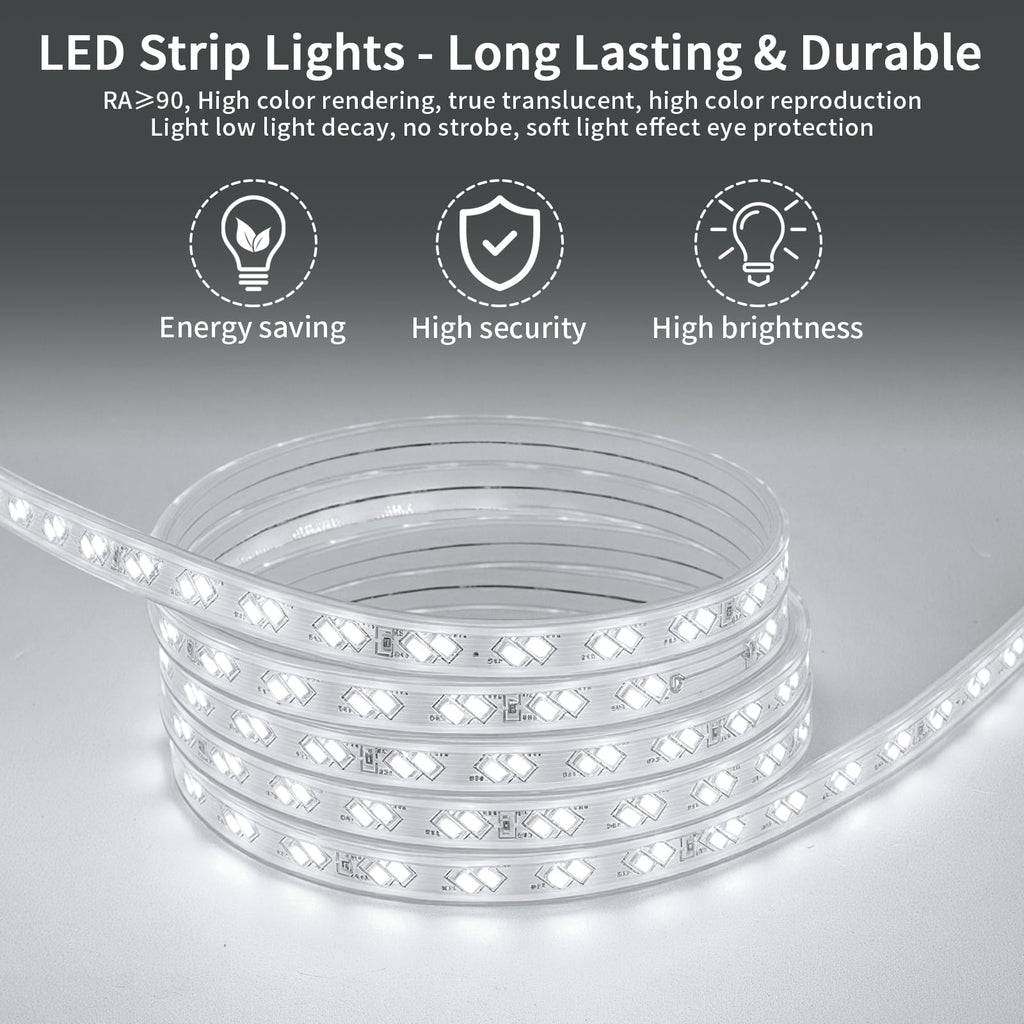 48x32 LED Bathroom Mirror, Shatterproof Mirror with Light
