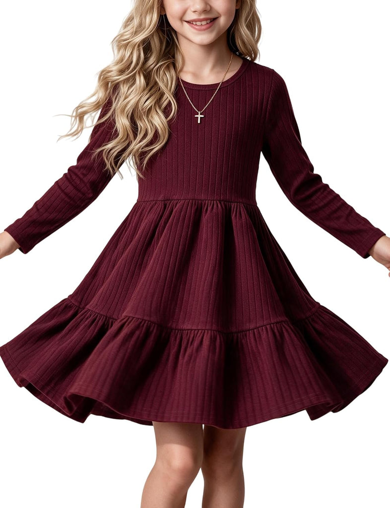 Toddler Baby Girls Knit Sweater Dress Fall Winter Dresses 18M