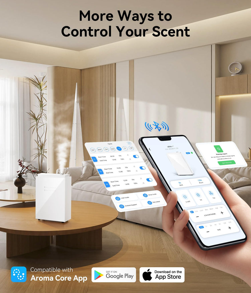 Essential Oil Diffuser - HVAC System, 5500 Sq.Ft Waterless Diffuser