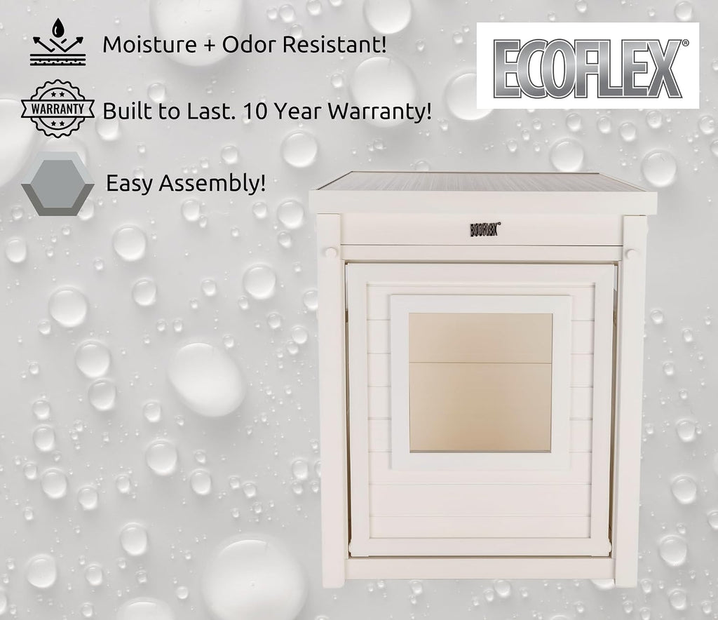 Litter Box Enclosure, Standard, Antique White