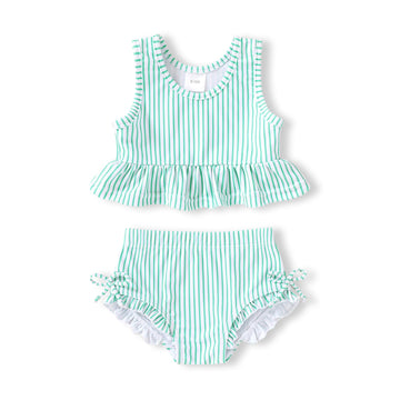 Baby Swimsuit Toddler Girl Bathing Suit Summer Stripe Bikini Set Beach Two Piece Swim Wear