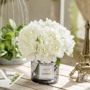 Artificial Peony and Glass vase Decoration, Ins Style Artificial Flower Glass Bottle Set