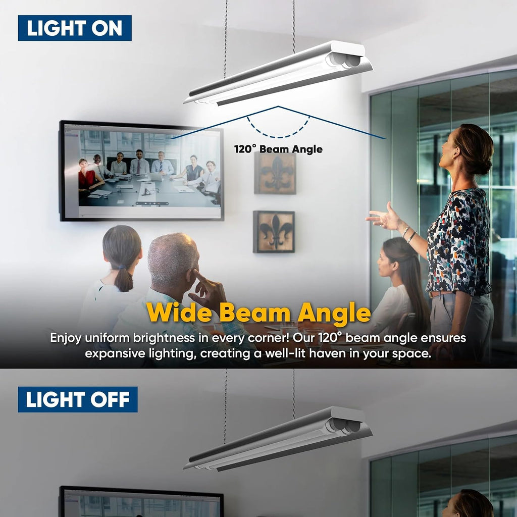 LEDMyplace Hybrid T8 4ft LED Tube/Bulb, 22W/18W/15W/12W Adjustable, 3000K/4000K/5000K/6500K CCT Changeable, G13