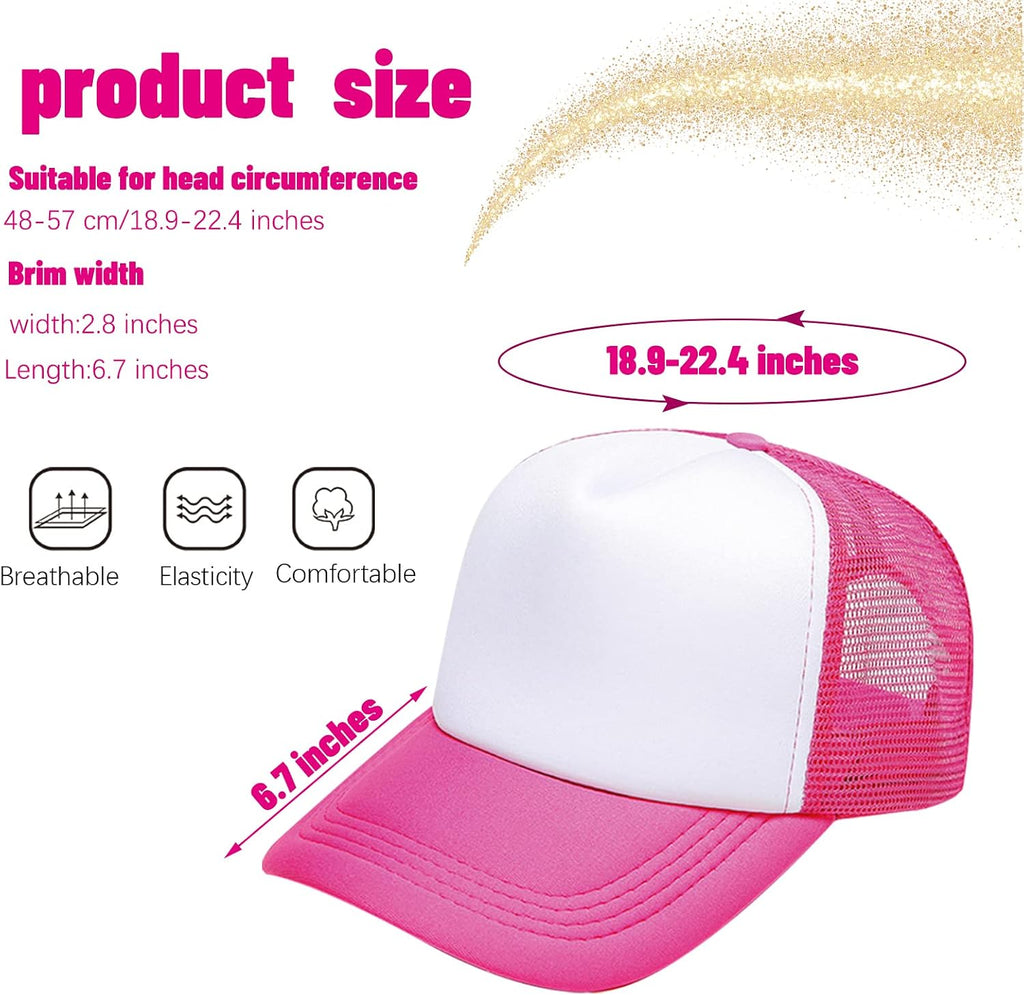 6 Pack Kids Trucker Hat Boys Girls Baseball Hat