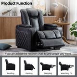 Electric Power Recliner Chair with Ambient Lighting