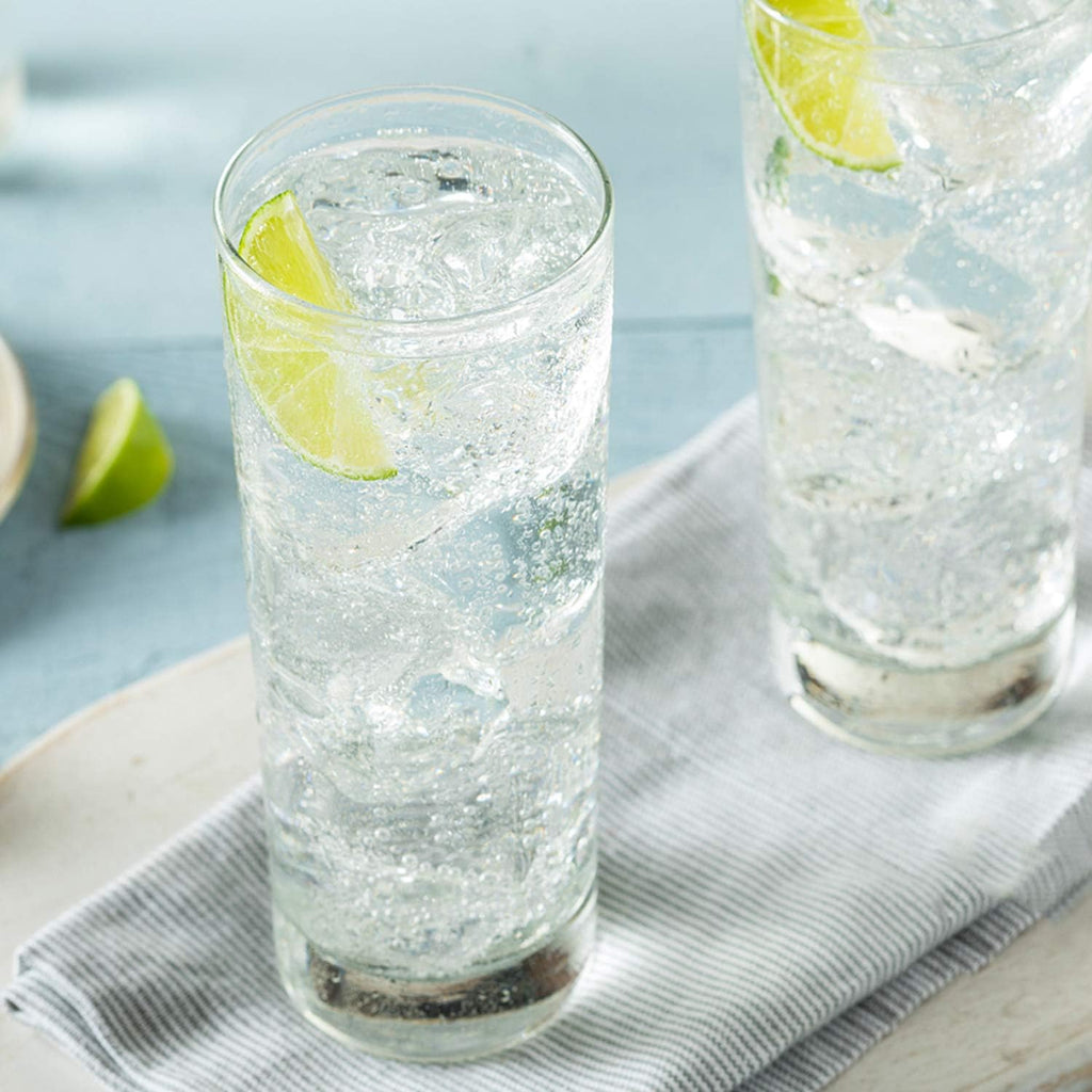 Glass Drinking Glasses 10 oz, Clear Highball Cocktail Glasses - Set of 12 with Heavy Base for Beverages, Juice