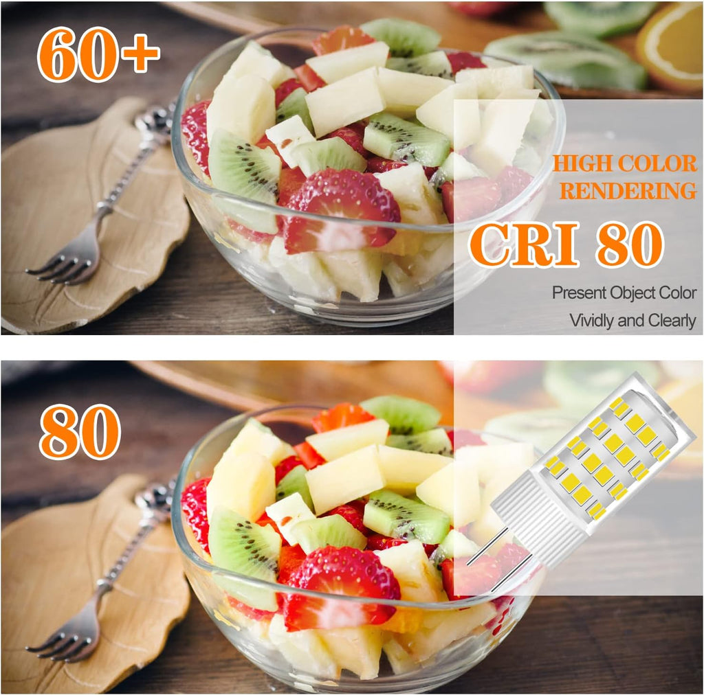 G5.3 T4 LED Bulb 4W 110V 6000K Daylight Bi-Pin 2-Pack