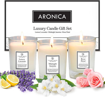 Secret Santa Gifts for Coworker, Luxury Scripture Candles for Women Sets, Bride Candle Gift Set, Get Well Candle Set - Set of 3