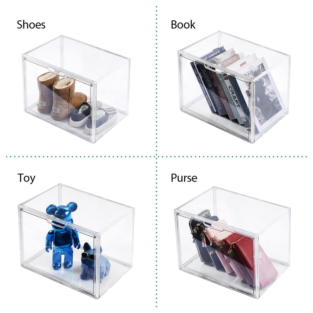 Purse Organizer for Closet, Clear Acrylic Display Case, 5Pack
