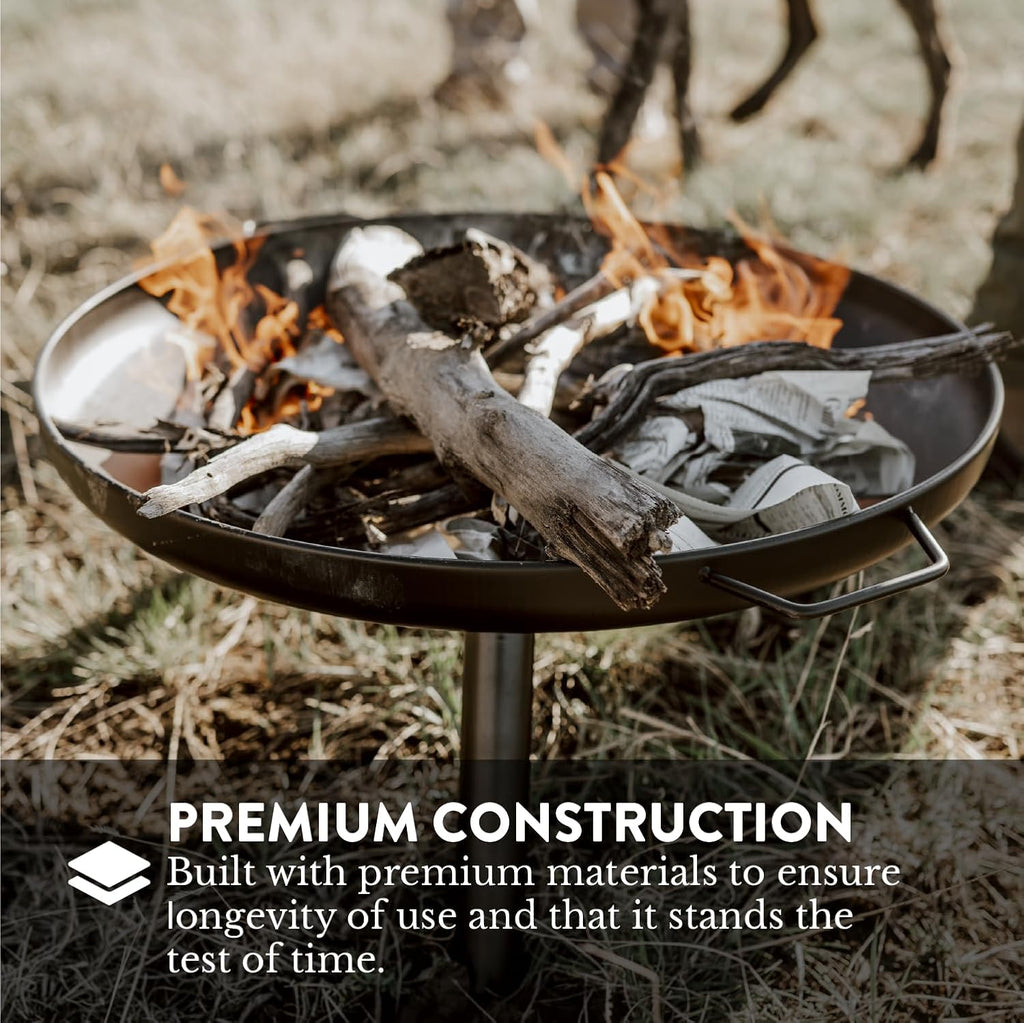 GasOne 23 in Outdoor - Wood Burning Fire Pit - Durable Alloy Steel Fire Pits for Outside - Small Fire Pit