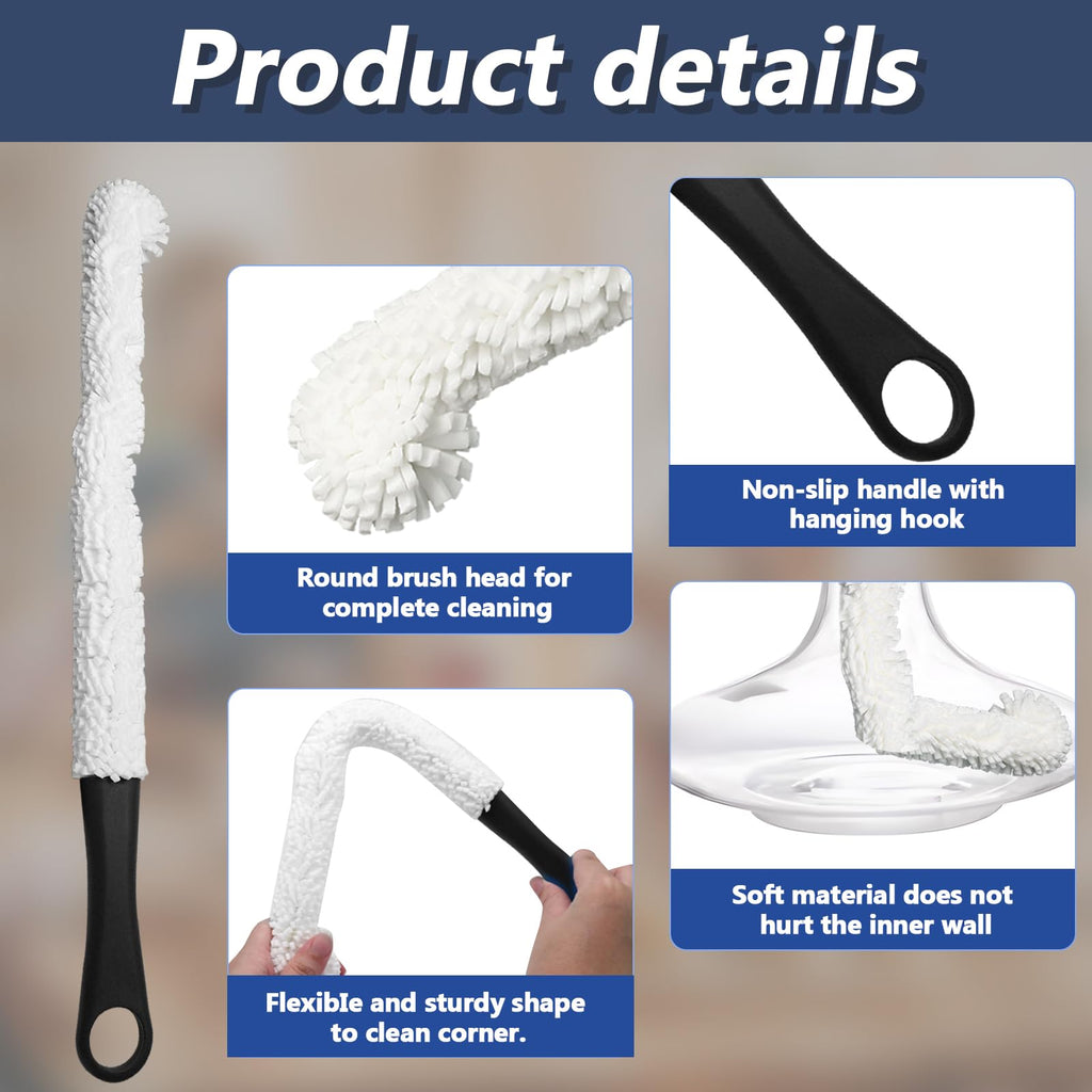 3 Pieces Decanter Cleaning Brush Set