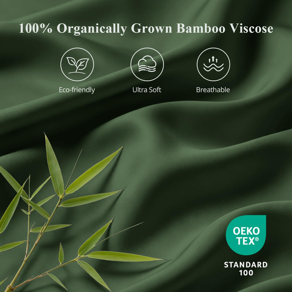 Bamboo Viscose Sheet Set California King Size, Cooling Sheets