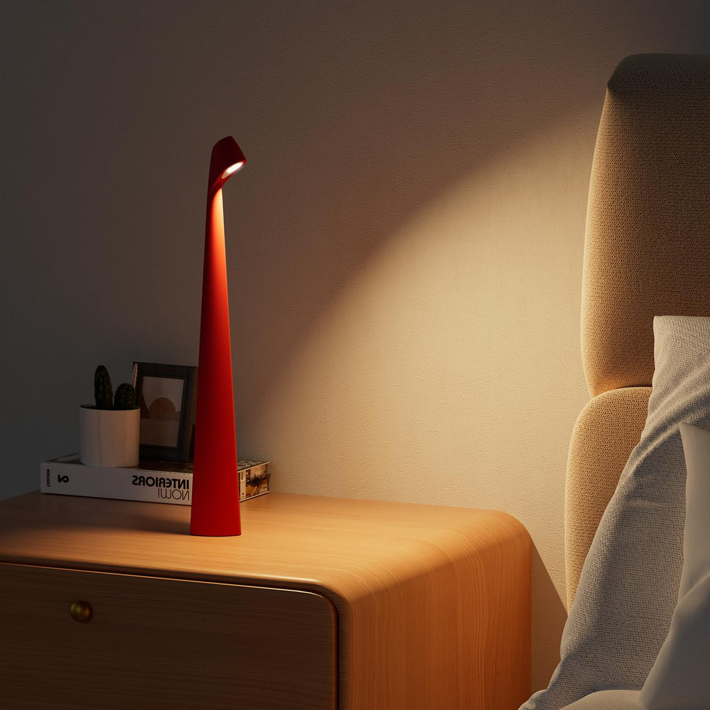 Cordless Rechargeable Reading Metal Table Lamp, 3-Level Brightness