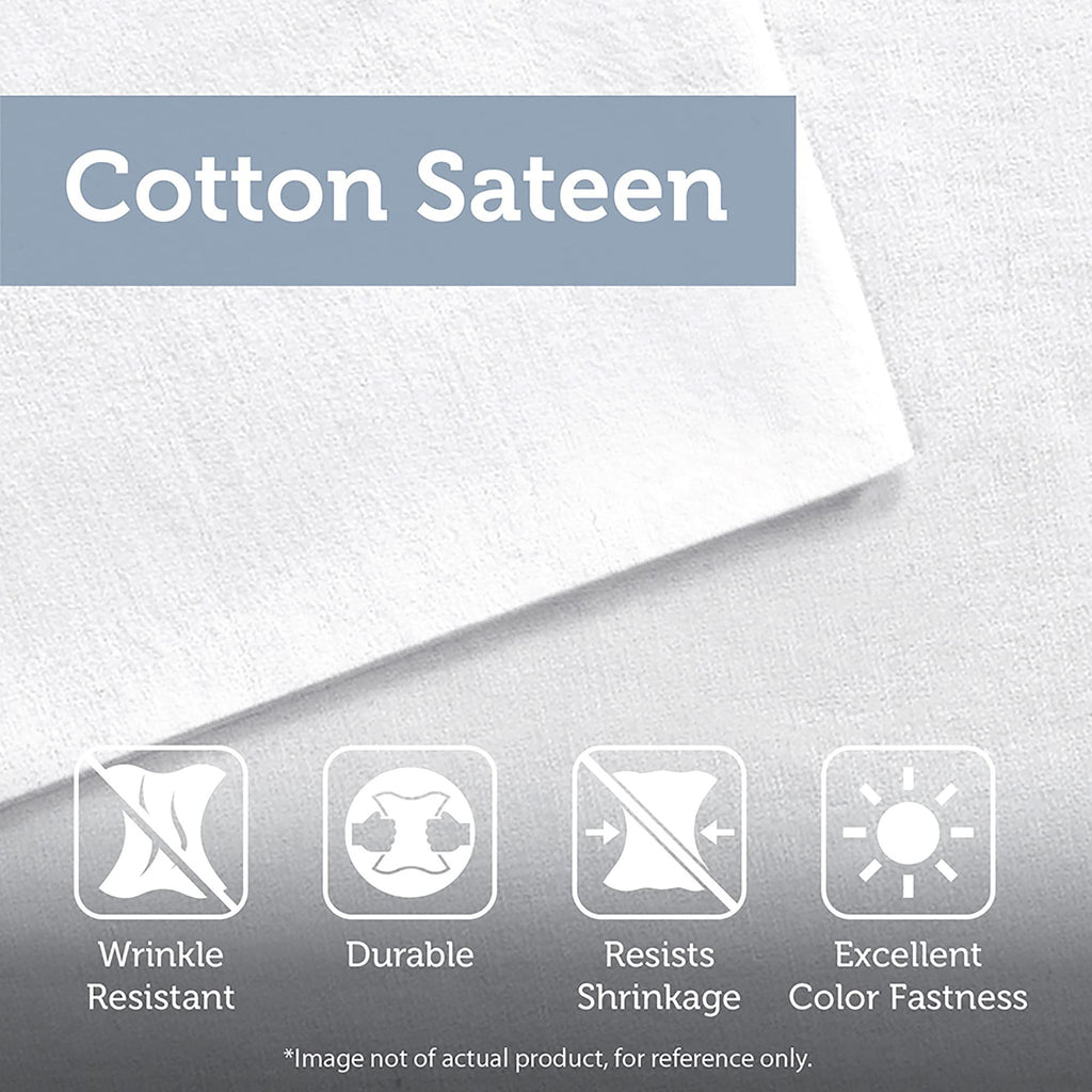 Cozy Cotton Comforter Set - Classic Modern Design, All Season Down Alternative Casual Bedding, Matching Shams