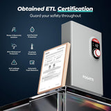 14kW Tankless Water Heater Electric, 240 Volt On Demand Instant Hot Water Heater, ETL Certified