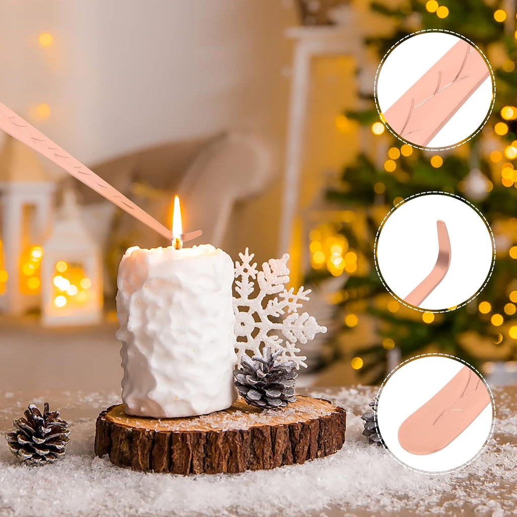 3-in-1 Candle Wick Trimmer Set with Wick Cutter, Snuffer and Wick Dipper