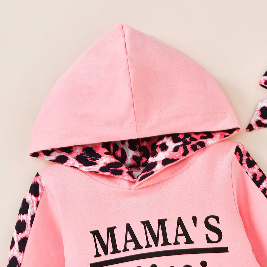 Baby Girl Long Sleeve Infant Hoodie Romper Pants Outfit