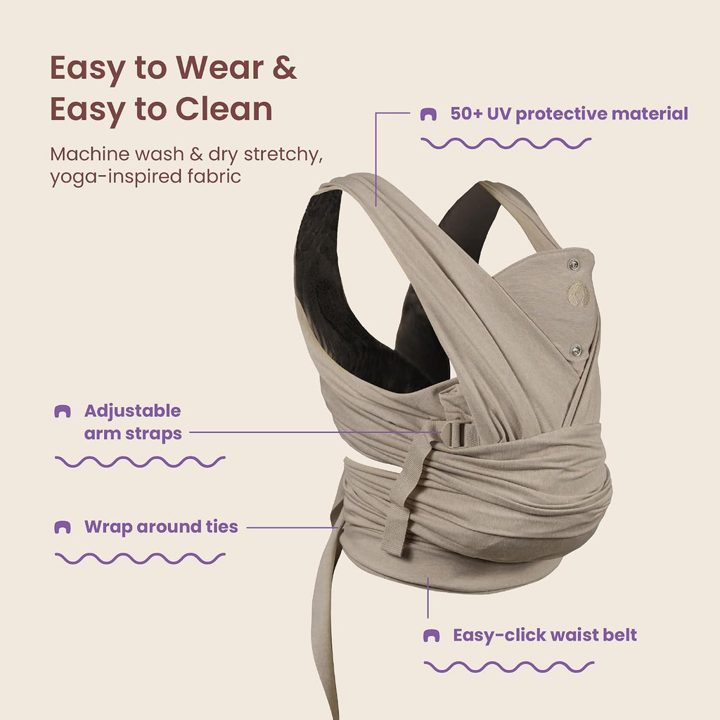 ComfyFit Adjust Baby Carrier, Secure Hybrid Wrap, Newborn to Toddler