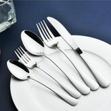 60-Piece Silverware Set for 12, Heavy Duty Stainless Steel Flatware Utensils Cutlery Set Including Steak Knife Fork