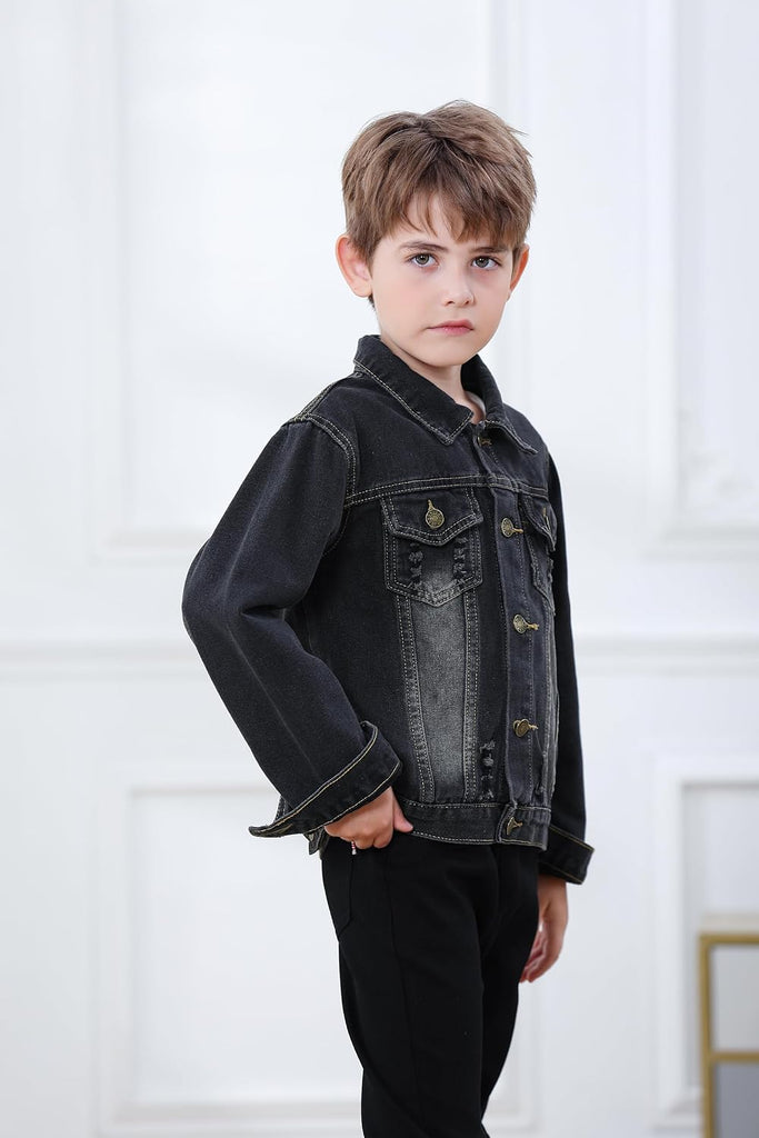 Kids Toddler Baby Boys Girls Casual Outerwear Denim Jacket