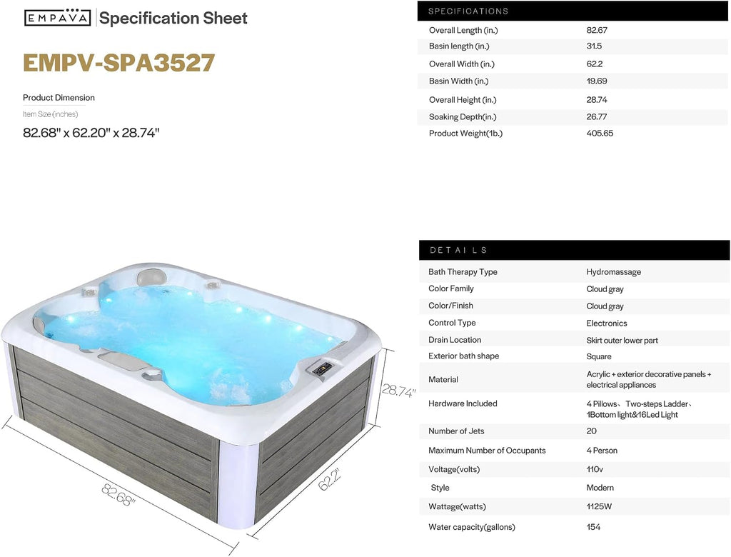 Luxury Outdoor Hot Tub - Premium Backyard Hydrotherapy Oasis | An elite hydrotherapy lounge designed to transform