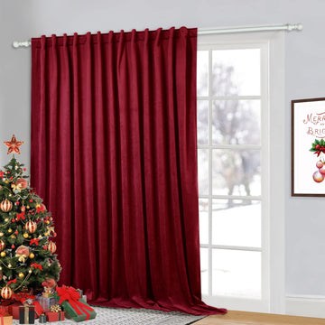 Red Velvet Theater Curtains Extra Wide Backdrop