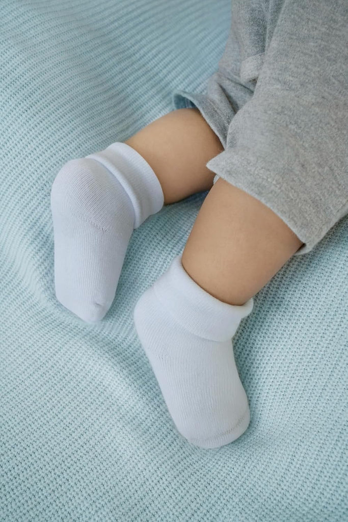 Baby Socks Soft Terry Turn Cuff For Newborns