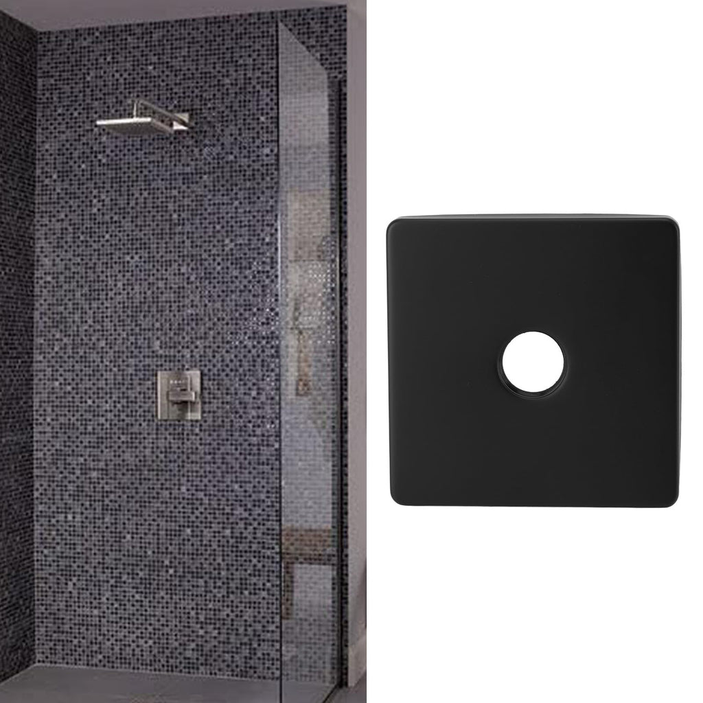 Large Shower Arm Flange Plate Stainless Steel Cover fit for Universal Bathroom Decor Matte Finish 6 Inch Escutcheon