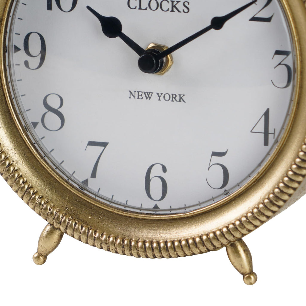 Vintage Table Clock Non-Ticking Battery-Operated