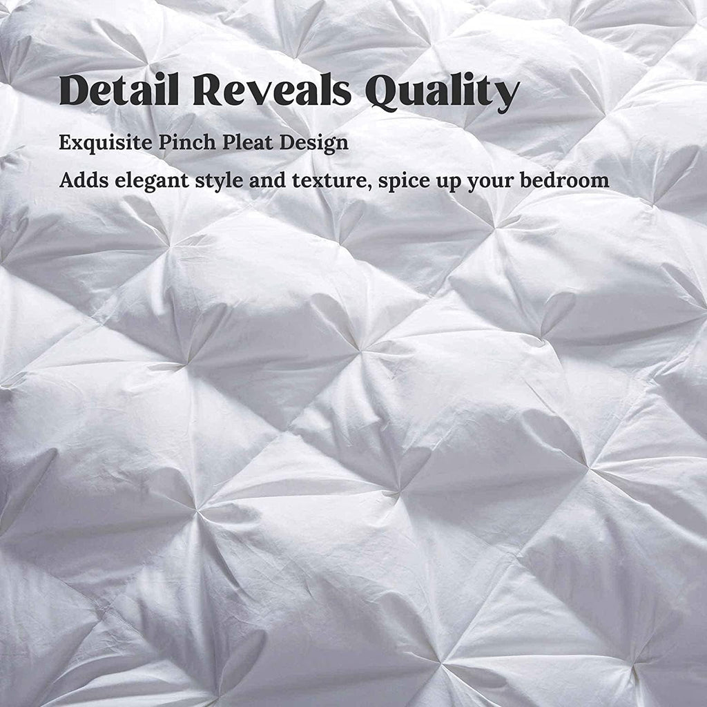Goose Down Comforter Twin 800 Fill Power, 100% Cotton 93% Goose Down Winter Duvet Insert 700 TC, Heavyweight Cloud