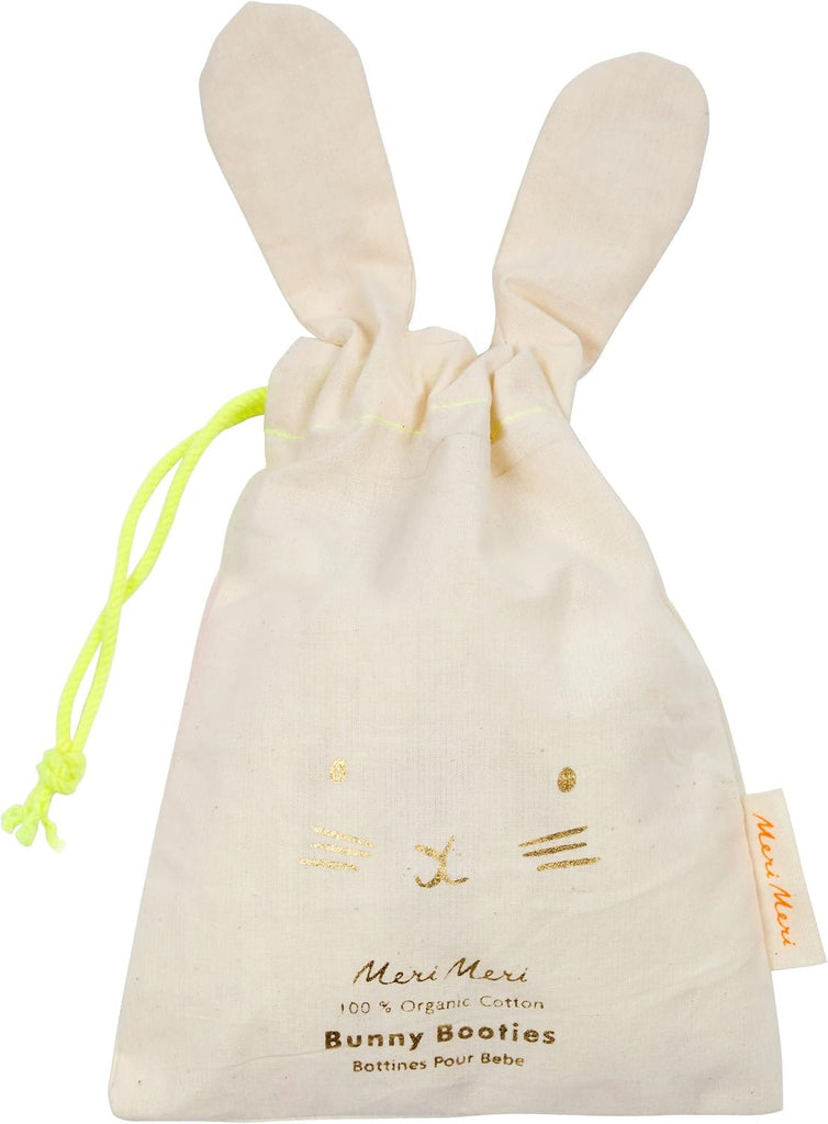 Baby Bunny Booties - Mint Knitted Organic Cotton Infant Shoes (Pack of 1)