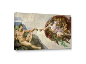 Creation of Adam, World's Most Famous Paintings Series, Canvas Wall Art Home Decor, Gallery Wrapped, Stretched