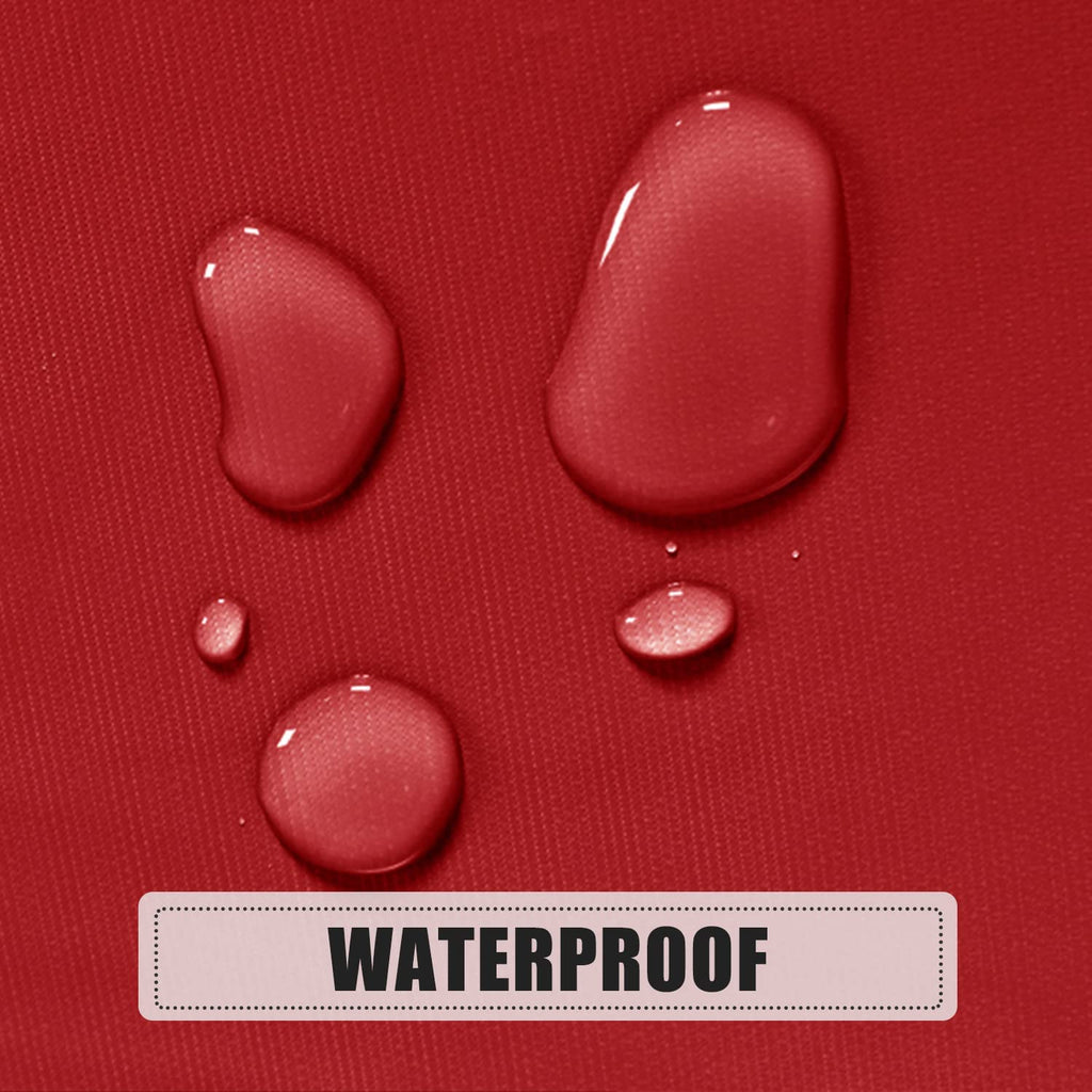 100% Waterproof Vinyl Tablecloth Table Cloth 60 Inch Round, Red