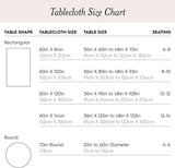 Dothan Luxury Linen Blend Tablecloth or Party, 60" x 144", Taupe