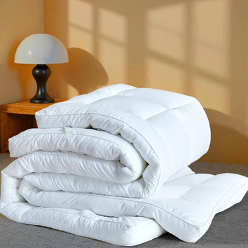 Luxury Hotel Sellected 3 Inch Mattress Topper, Goose-Down-Like Fiber Mattress Topper for Any Season Any Room, Ultra