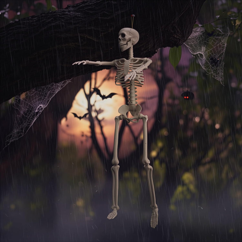 2-Pack 36-Inch Easy to Pose Skeleton Halloween Decoration - Set of 2