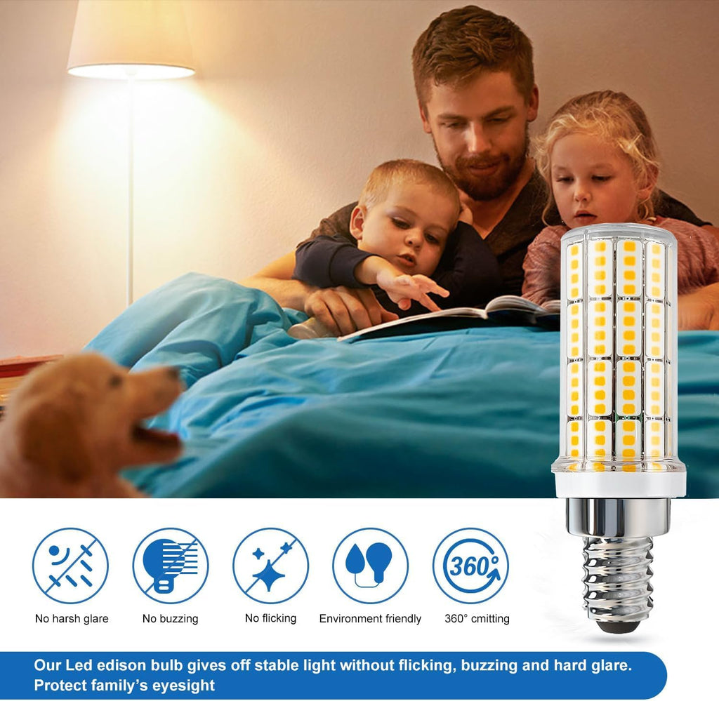 LED Light Bulb, 200W Equivalent 2500Lumen 3000K Cool Daylight White 20W LED Corn Light Bulb,E12 Base