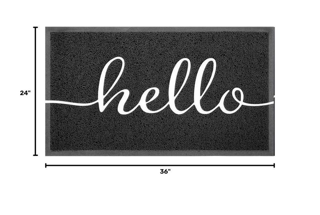 Front Door Mat Hello Doormat Welcome Mats Outdoor Mat, 24"x36"