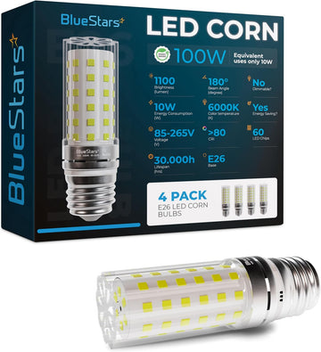 10W 100 Watt Equivalent LED Corn Light Bulbs E26/E27 Medium Base