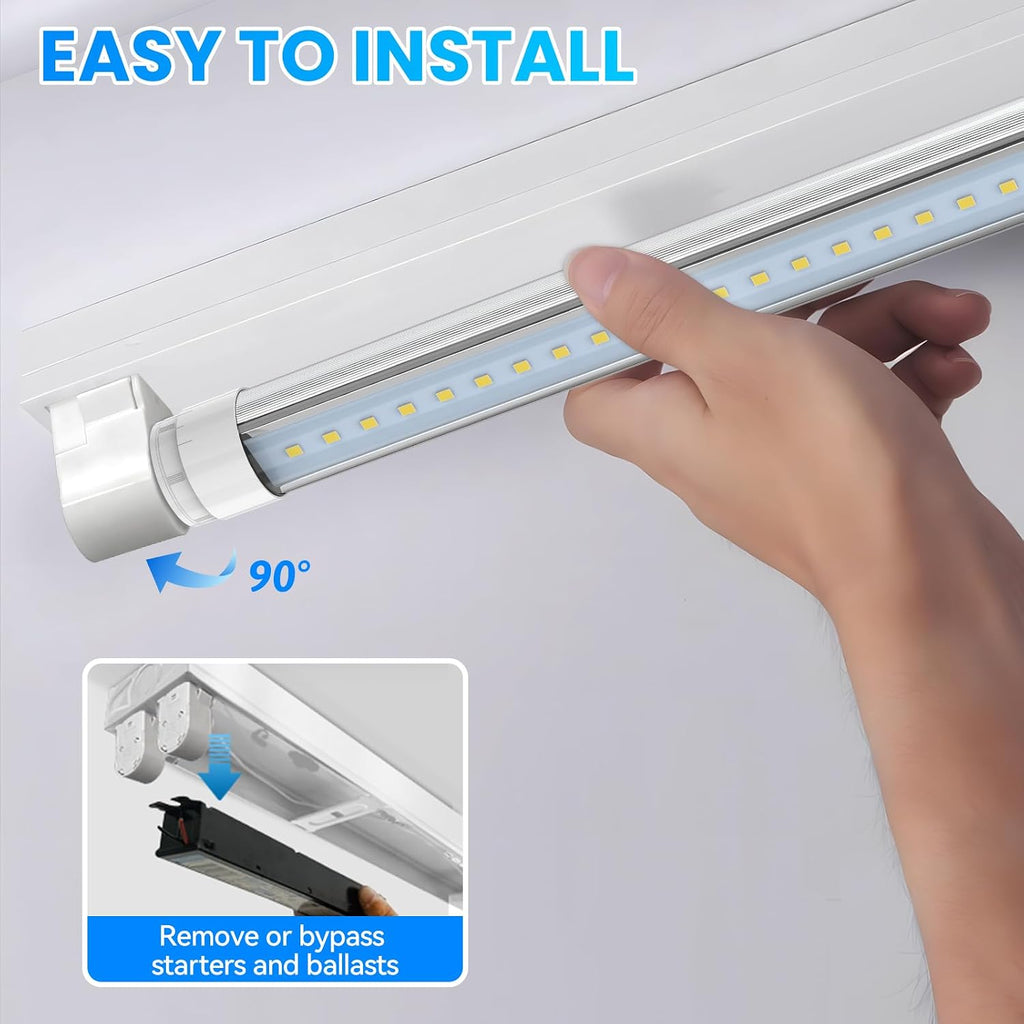 360 Degree T8 T10 T12 3.5ft 28w LED Tubes, 4-Pack