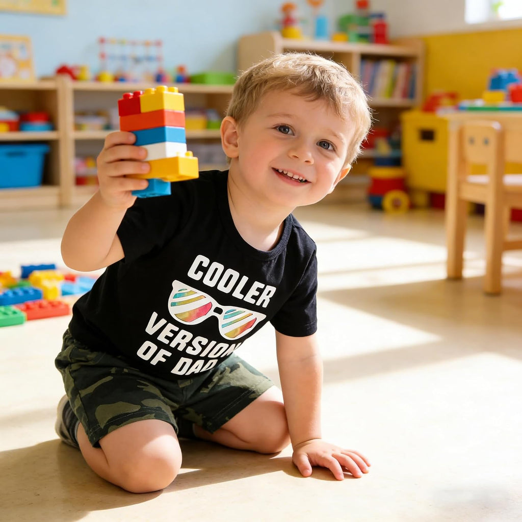Toddler Baby Boys Summer Outfits 2 Piece Short Sleeve Graphic T Shirt and Shorts Set